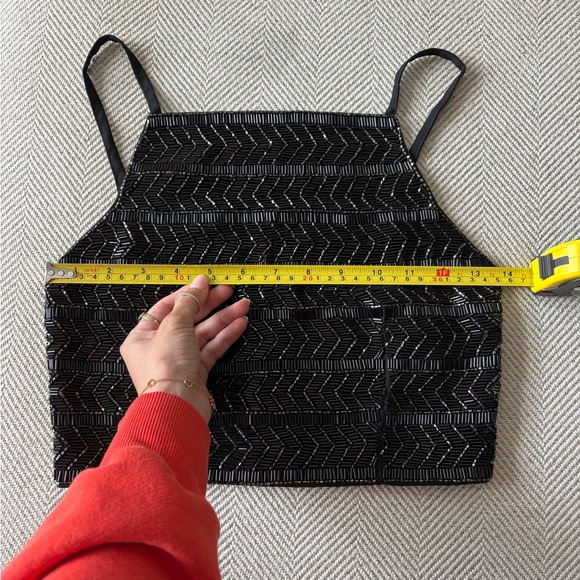 Topshop Beaded Crop Top - Picture 5 of 7